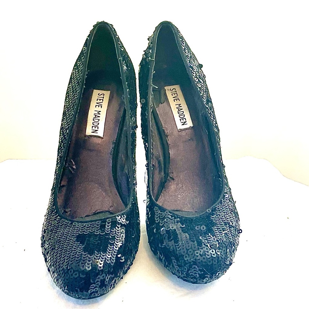 Steve Madden sequin heels W8